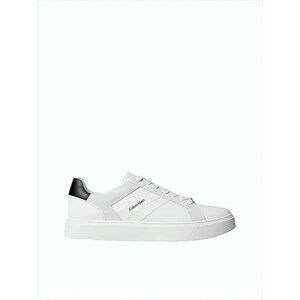 CALVIN KLEIN Smooth Leather Low-Top Sneakers With Padded Collar